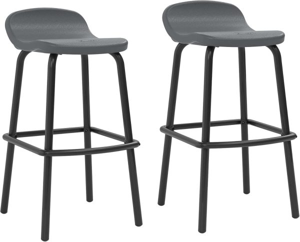 61LIApZoauL._AC_SL1500_.jpg Outdoor Modern Resin Patio Bar Stools with Footrest Weather-Resistant Bar-Height Chairs Bar