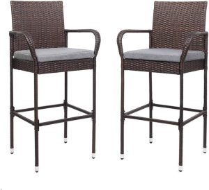 Outdoor Bar Stools Wicker Bar Stools Patio Bar Chairs Bar Height Patio