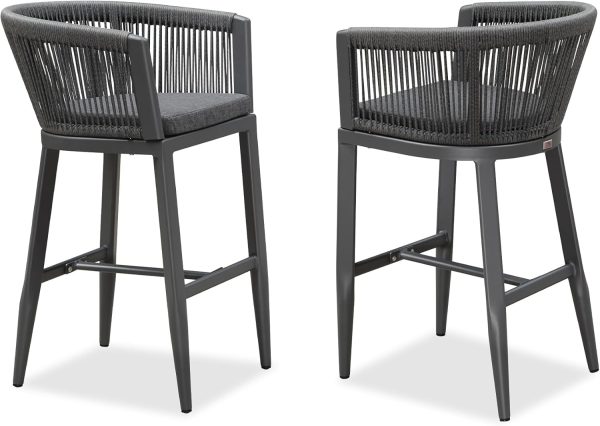 Outdoor Bar Stools Wicker Bar Height Stool Bar Chairs Aluminum Barstool for