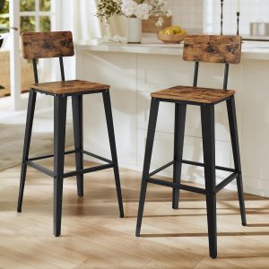 Bar Stools Bar Height Stools 29.1 Inches Tall Barstools with Back Counter
