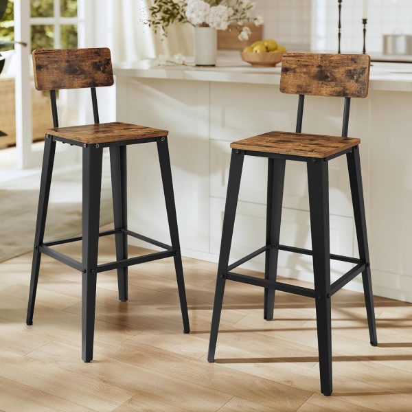 Bar Stools Bar Height Stools 29.1 Inches Tall Barstools with Back Counter